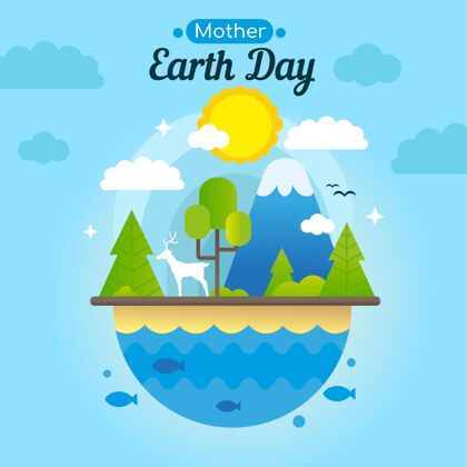 地球母亲日地球母亲节插图生态系统庆典全球