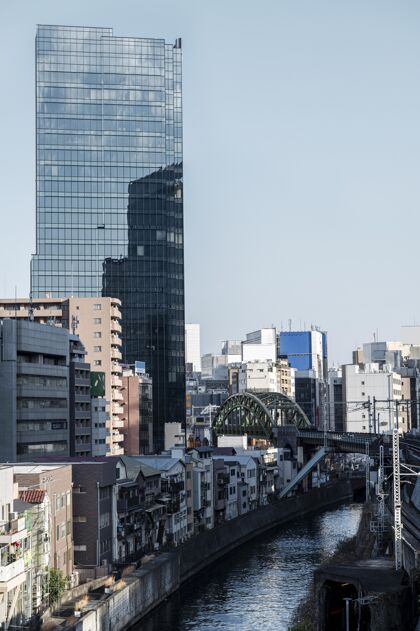 垂直城市景观日本摩天大楼发展城市城市景观