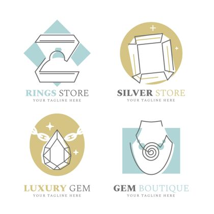 企业线性平面设计珠宝标志系列企业标识企业标识公司