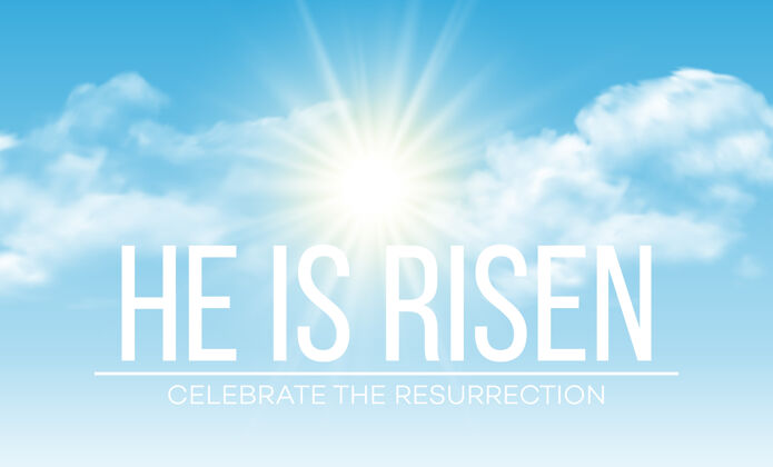 耶稣他复活了复活节背景10光空间