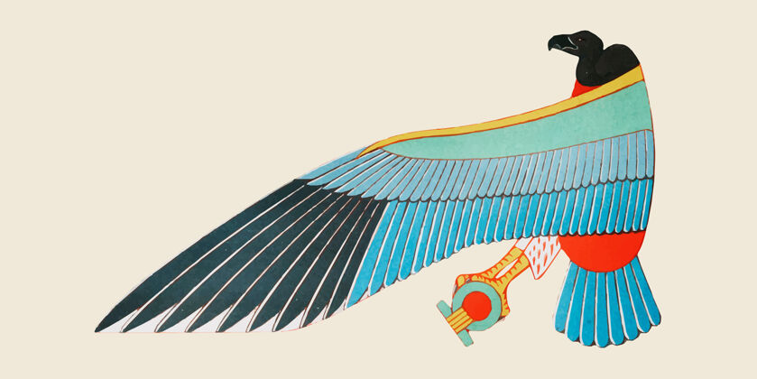 古董古埃及奈赫贝特插图历史考古学神话