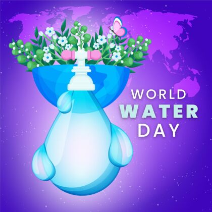 3月22日世界水日背景生态环境