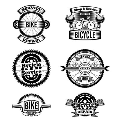标志自行车标志收集在平面设计设置标志标志模板