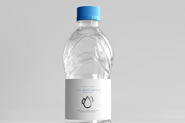 液体1.0升淡水瓶模型帽子品牌矿物