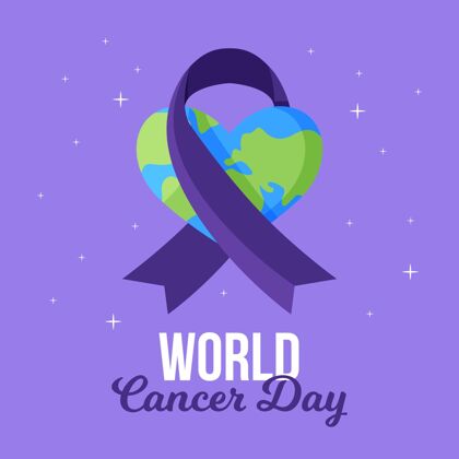 世界世界癌症日平面平面设计癌症