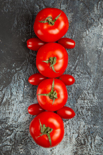 新鲜顶视图新鲜番茄蔬菜健康番茄