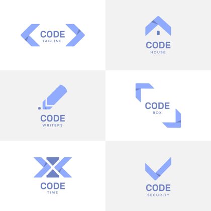徽标模板平面设计编程公司标志模板编码包装代码