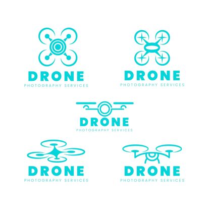 符号平面设计无人机标志集设计标识品牌