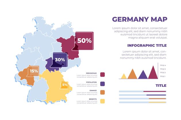 过程手绘德国地图信息图信息图地图德国地图