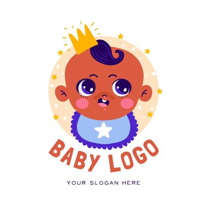 品牌详细的婴儿标志模板模板商标婴儿商标