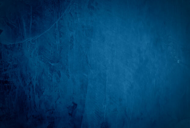 明亮复古格伦蓝色混凝土纹理工作室墙壁背景 带渐晕图水泥纸张地板