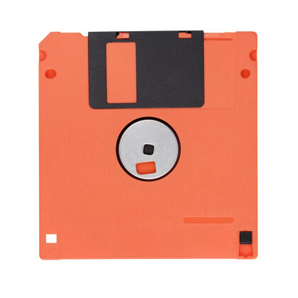 磁铁红色软盘或软盘隔离内存符号过时