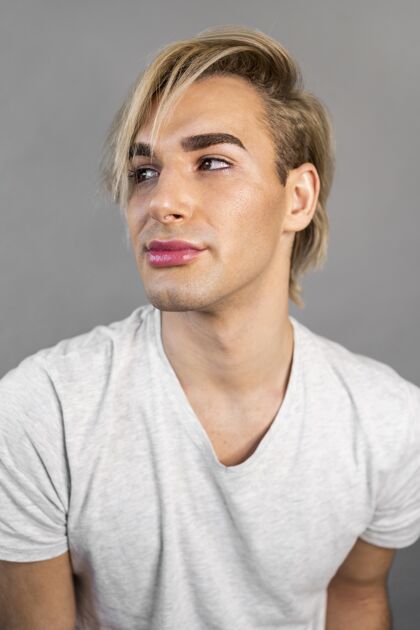 脸男人化妆化妆品化妆品男人同性恋