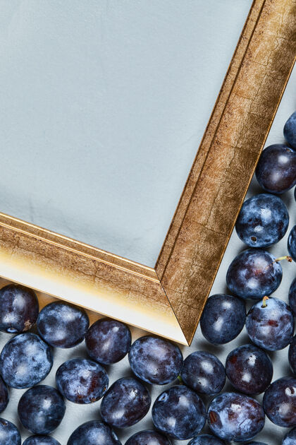 水果花园李子周围的相框高品质的照片浆果美味甜