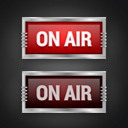 Air真实的空气标志模板PodcastLogoRadioPodcast