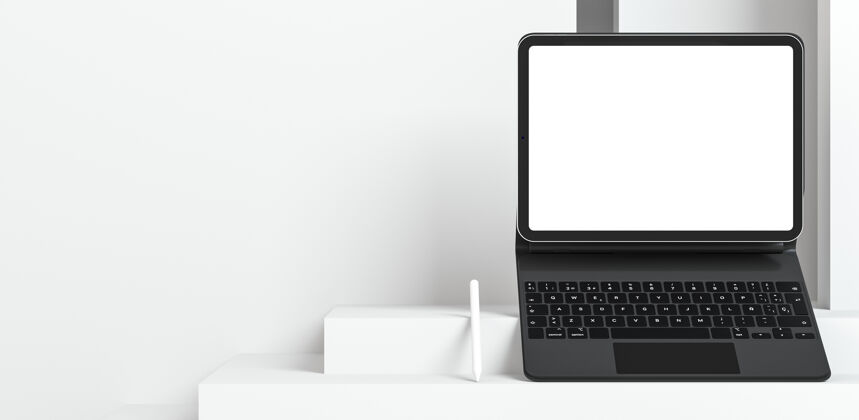 数字现代平板电脑与键盘连接和复制空间的安排电子触摸屏技术